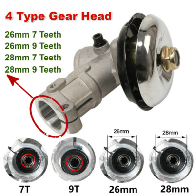 Getriebekopf Getriebe Motorsense Rasentrimmer Getriebe Ersatz Mähwerk Teile 26/28mm