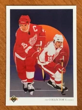 1990-91 Upper Deck # 303 Steve Yzerman Detroit Check list