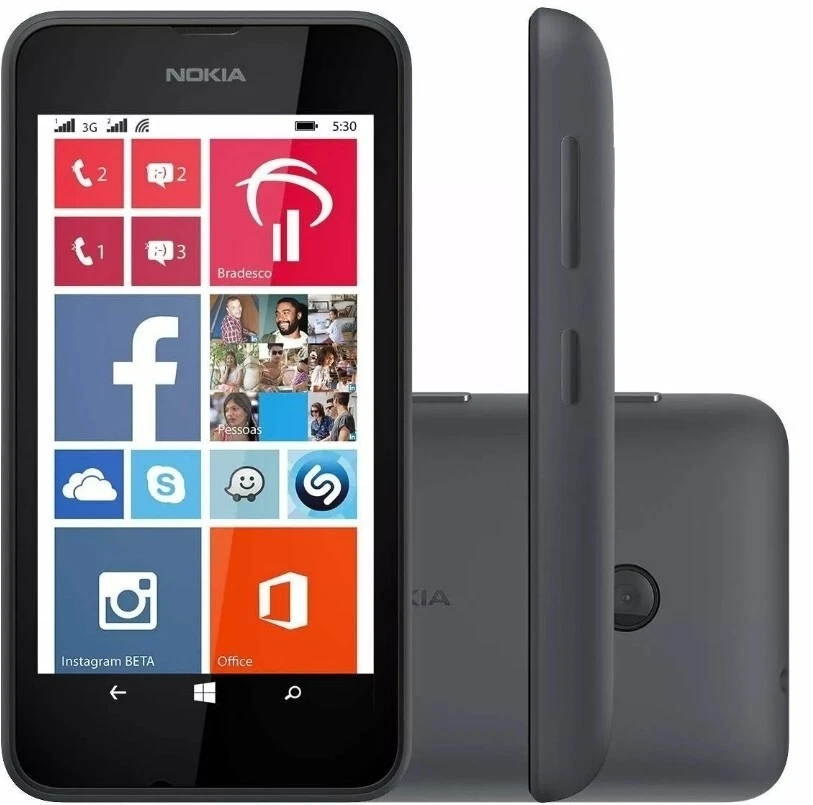 Nokia Lumia 530 Unlocked 3G Windows Smartphone Black, Used Grade A - Image 2 of 3
