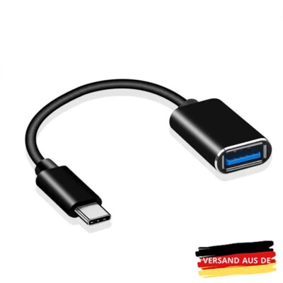 USB C zu USB A Kabel OTG Adapter kompatibel mit MacBook Samsung und Xiaomi AY