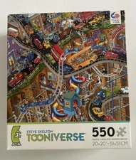 Steve Skelton Tooniverse  MOVING PARTS 550 Piece Puzzle Ceaco  2012 Complete