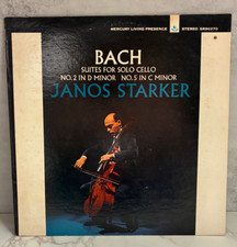 JANOS STARKER-Bach Suites for Solo Cello-Mercury STEREO LP  Excellent Condition