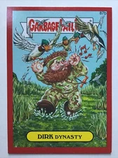 Garbage Pail Kids Topps Sticker 2014 Series 2 Dirk Dynasty 87b Red Boarder