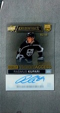 2021-22 UD Credentials Debut Ticket Acetate Auto #DTA-RK Rasmus Kupari /99