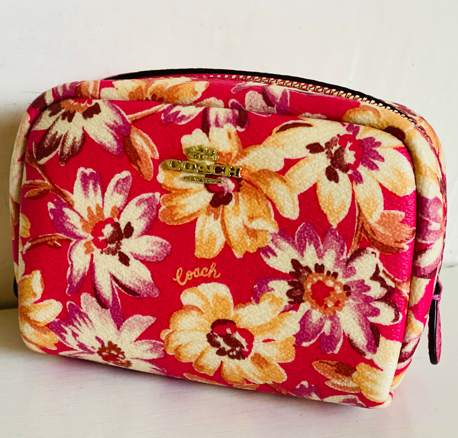 Introducir 57+ imagen coach mini boxy cosmetic case Abzlocal.mx