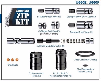 U660E, U660F Sonnax Zip Kit No special tools needed