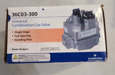 Goodman Furnace Parts Gas Valve White-Rodgers 36C03-300 Universal