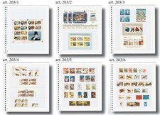 Masterphil Fogli a 22 fori EXPO a listelli per raccoglitori FRANCOBOLLI