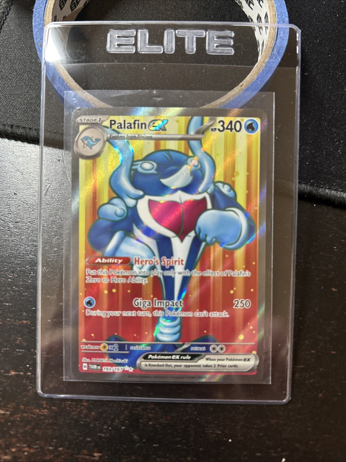 Palafin ex 193/167 Twilight Masquerade Ultra Rare Full Art Pokemon J