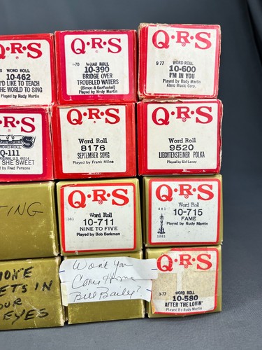 Lotto 35 QRS PLAYER PIANOFORTE Word-Rolls tutti originali scatole ed etichettati (6) - Foto 6 di 9