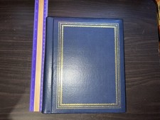 Blue Photo Album 12 Flip Out Pages 8 Per Page / 4 Per Side / Room For 96 Photos