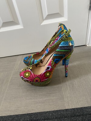 Ankara Shoes African Print Shoes African Print Shoes, High Heels UK Size 7,  Ankara UK