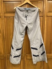 Kik Girl Pants Womens Wide Leg Drawstring Waist Bell Bottom Leg Rave Y2k Sz 7