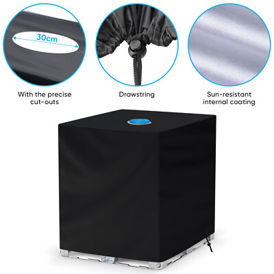 1000L IBC Tank Abdeckung Wassertank staubdichte Cover Anti-UV 120 x 100 x 116 cm