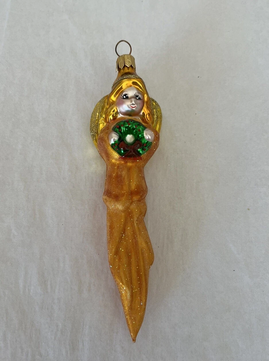 Vintage Gold Angel Ornament