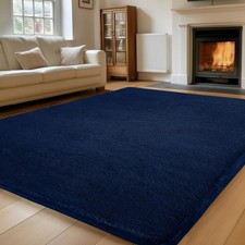 Extra Large Rugs Short Pile Soft Fluffy Anti-Slip Mat Living Room Bedroom Carpet