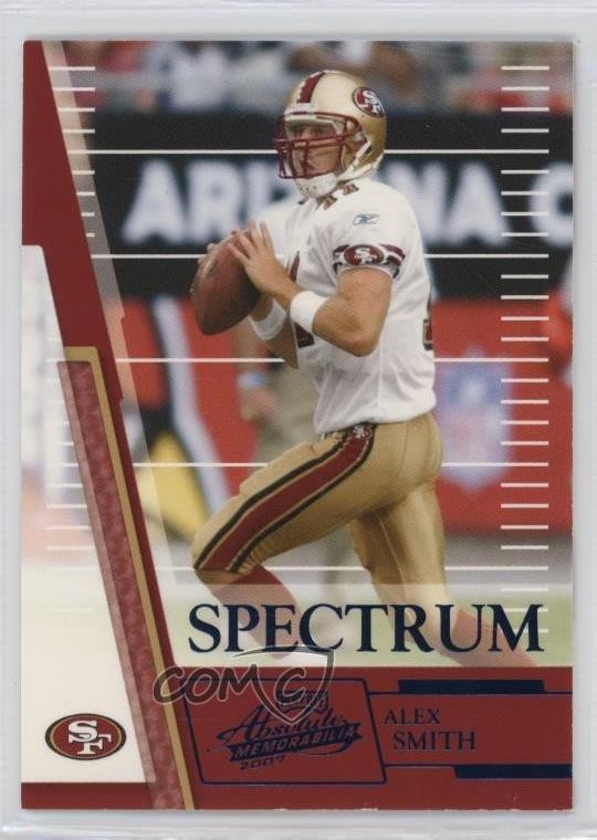 2007 Playoff Absolute Memorabilia Spectrum Blue 198/250 Alex Smith #70 1jk7