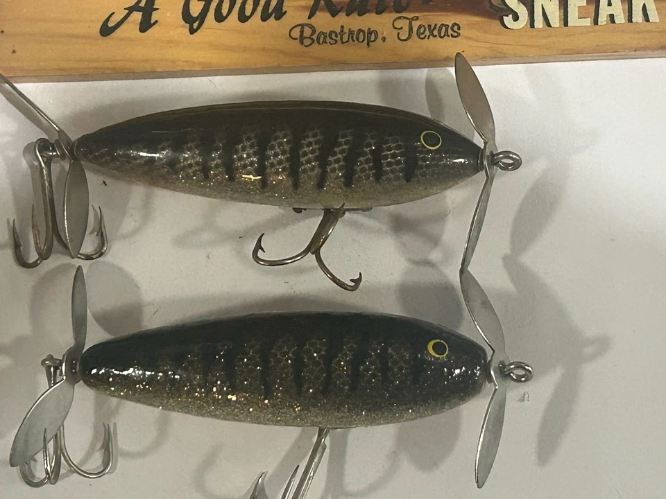 Lot of 2 Lures Strike King Prop Scout Vintage Jelutong Wood Topwater 3.5" 1/2oz - Image 4 of 4