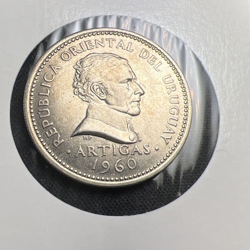 1960 Uruguay 1 Peso X1490 - Picture 2 of 4