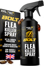 Pest X Pro Flea Killer Spray 500ml Home Carpet Dogs Cats Indoor Use UK