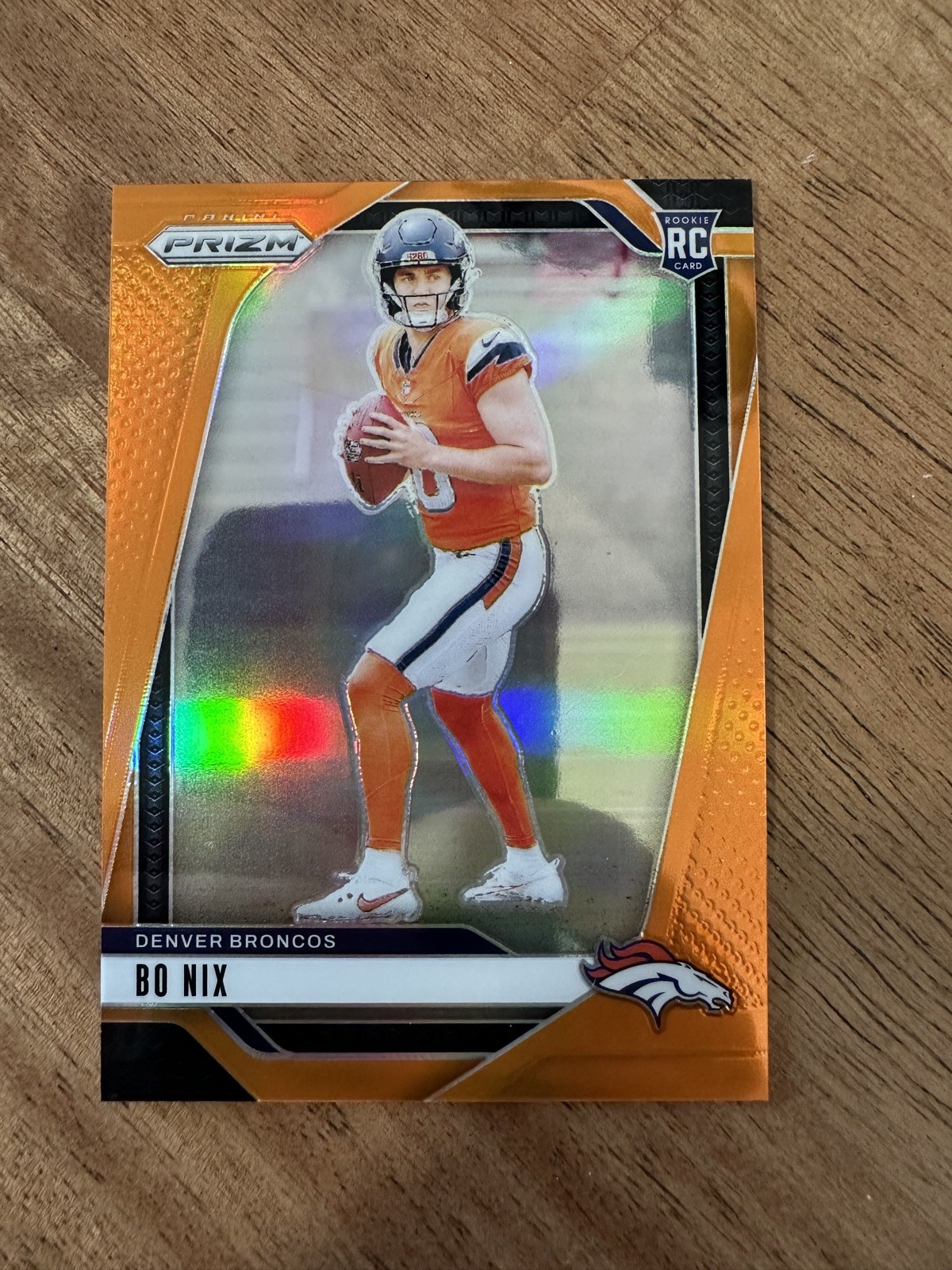 Bo Nix #309 2024 Prizm Orange Parallel /249 MINT RC