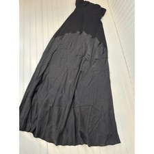 NWT Lulus Compelling Style Black Strapless A-Line Maxi Dress Wedding Prom Size M