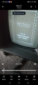 1982 VECTREX CONSOLE HOME ARCADE SYSTEM HP 3000 ,controller  n 6 games 