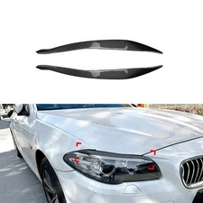 F�r BMW 5er F10 F11 LCI 2015�2017 Scheinwerferblenden Carbon Optik Scheinwerfer