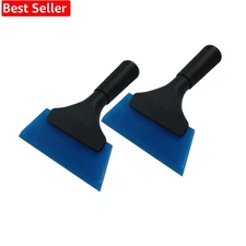 Small Squeegee for Car, Rubber Window Squeegee, Mini Automotive Window Blue