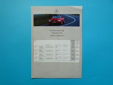 Prospekt / Preisliste - Mercedes R129 - SL 28...