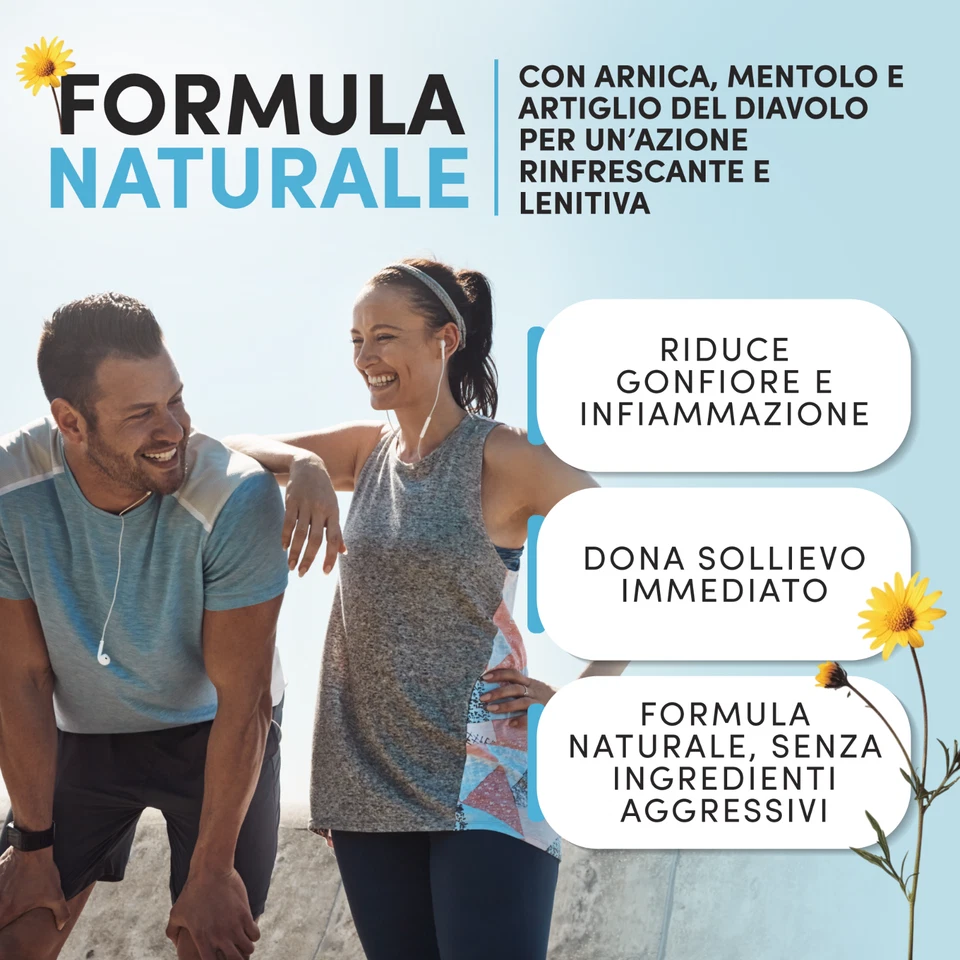 Arnica e Artiglio Effetto Freddo 98% Gel 3x550ml FITOATTIVI - Immagine 2 di 4