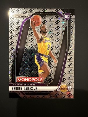 2024-25 Panini Prizm Monopoly Go Space Prizm Rookie Bronny James Jr. #45 Lakers