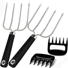 Best Turkey Lifting Forks Meat Claws, Strong Endurance Stainless Steel Poultry