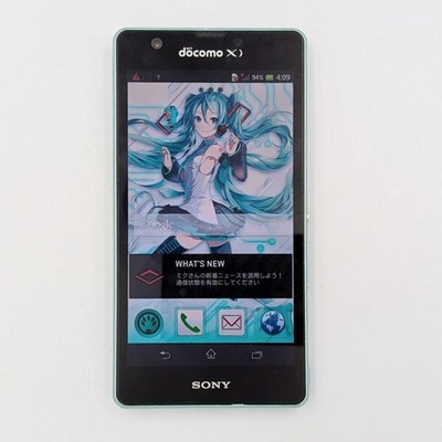 スマートフォン本体 SONY XPERIA A SO-04E feat. HATSUNE MIKU DOCOMO SONY SO-04E HATSUNE MIKU XPERIA SMARTPHONE LIMITED EDITION
