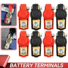 8x Car Battery Terminals Cable Ends Connector Clamp Negative Positive for Marine