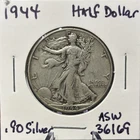 1944 P 50C Walking Liberty Half Dollar - 90% Silver - Starting at $1.99 - Nice