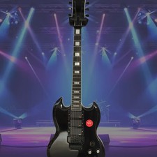 Electric Guitar SG Black Solid Mahogany Body&Neck H-H-H Rosewood Fretboard