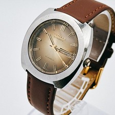 Citizen Vintage Men's Tonneau Automatic Watch Brown Dial 21 Jewels Used