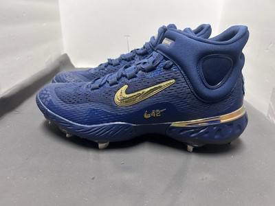 Size 12 - Nike Alpha Huarache Elite 4 High Jackie Robinson Day HF5392-400