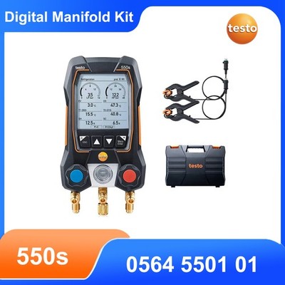 Testo 550s Digital Manifold Wired Smart Clamp Temperature Probes 0564 5501 01