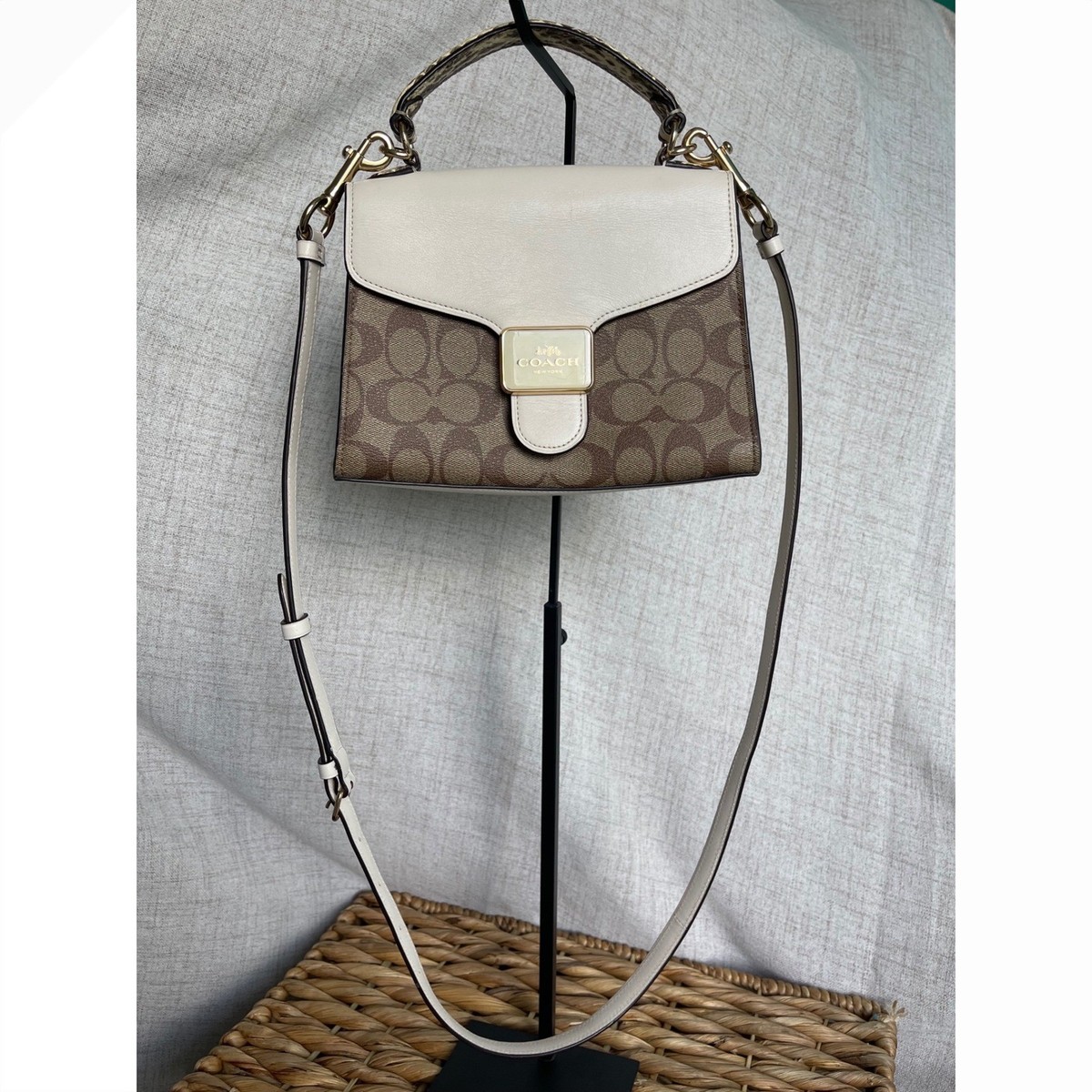 Coach Pepper Satchel In Signature Canvas C1325 $398 | eBay