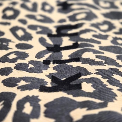Kith x Kissui Leopard Canvas Tote Bag Rare Flocked Logo Streetwear Collaboration