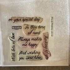 Close To My Heart Acrylic Stamp Set Thinking Of You B1167