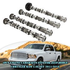 4Pcs Engine Camshafts Fits For Jeep Dodge Chrysler Ram 3.6L Set 2011-2018 2018