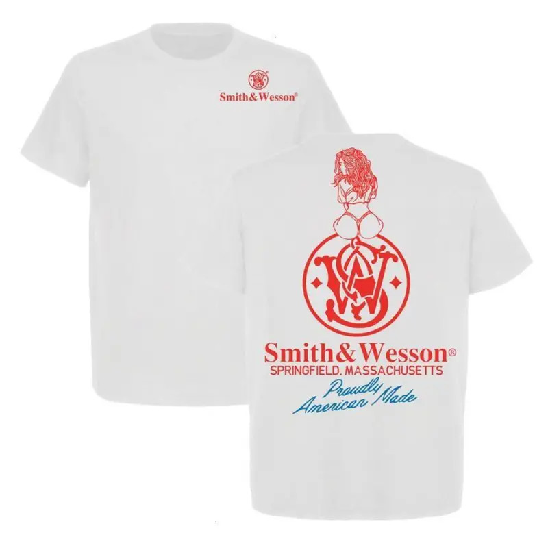 Sexy Girl Smith & Wesson Proudly American Made T-Shirt, Gift