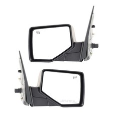 Mirror Set Of 2 For 2006-2010 Ford Explorer Heated With Puddle Light Black