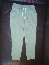Cat Jack Green Jogger Pants Drawstring Elastic Waist unisex Size S 6/7