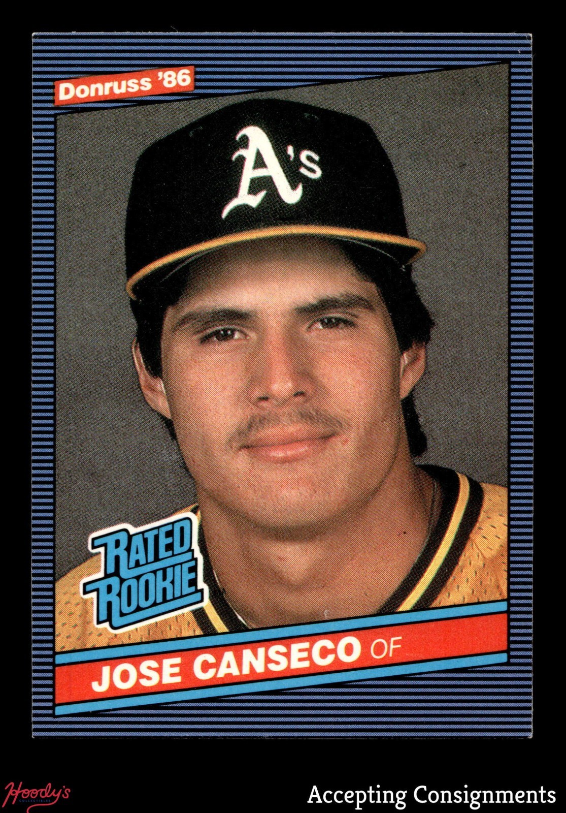 1986 Donruss #39 Jose Canseco RATED ROOKIE RC ATHLETICS