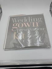 David's Bridal Wedding Gown Preservation Box Kit Dress Storage NWT Retail 189