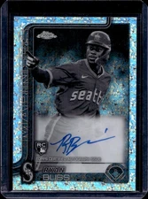 RYAN BLISS 2025 Topps Chrome Black & White Mini Diamond Refractor Rookie Auto SP